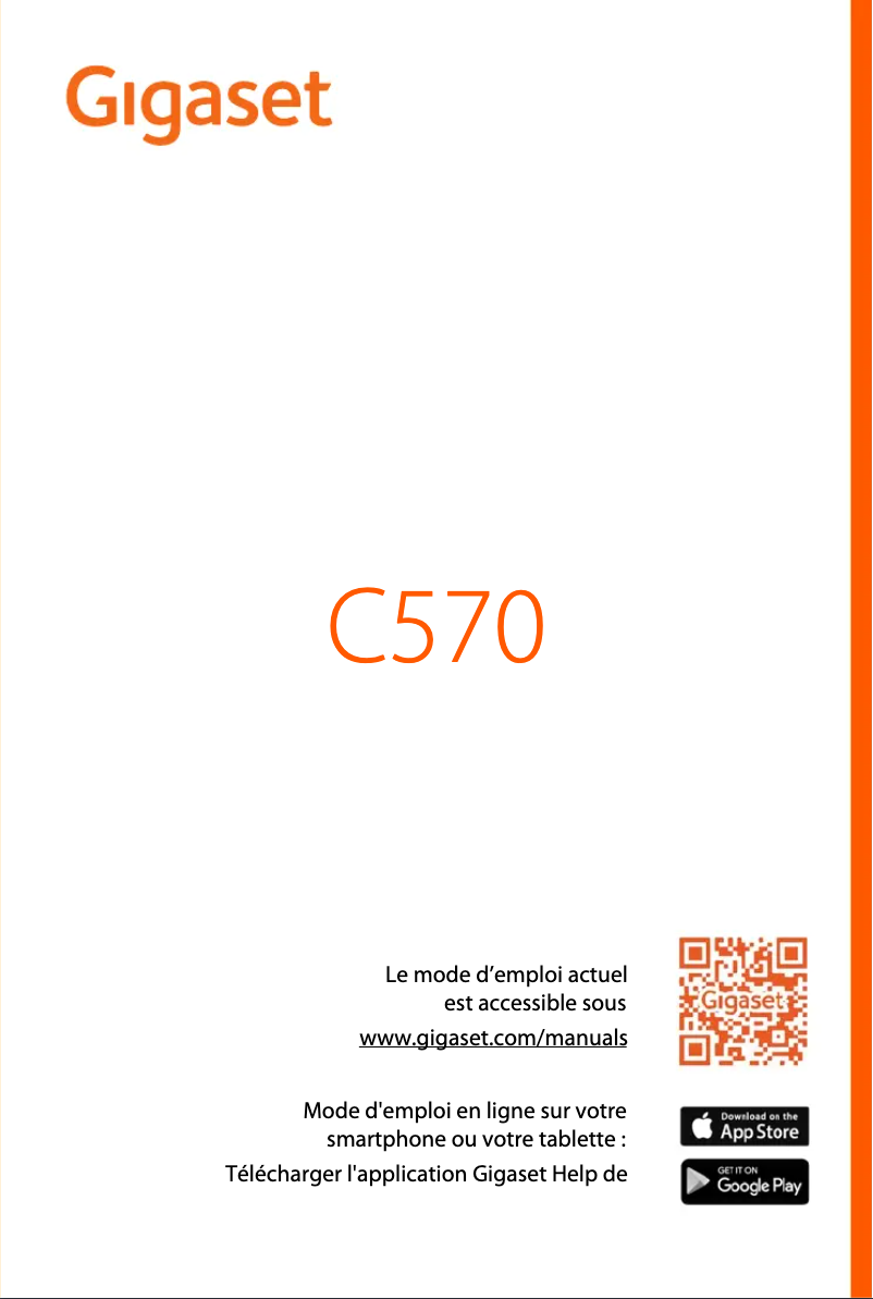 Image de la première page du manuel de l'appareil C570