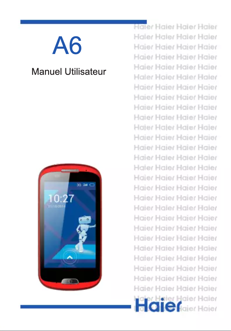 Image de la première page du manuel de l'appareil A6