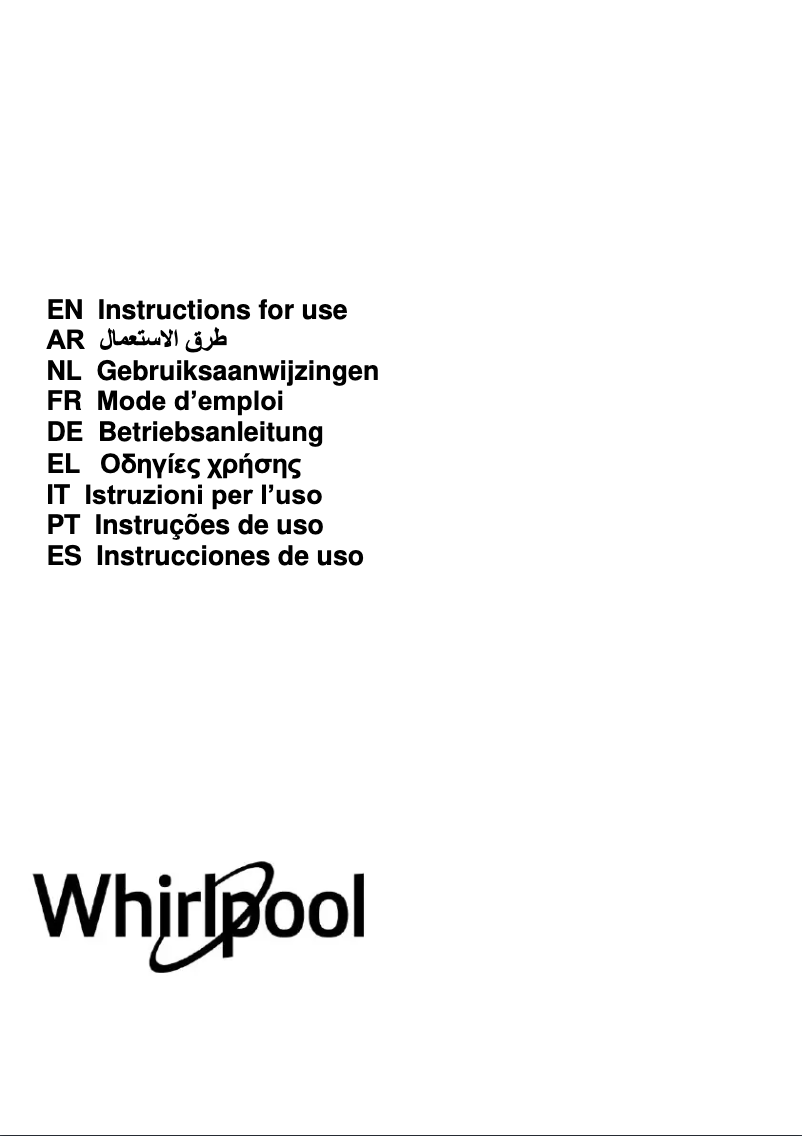 Page 1 of the manual Instructions / Assembly Whirlpool AKR 945 IX
