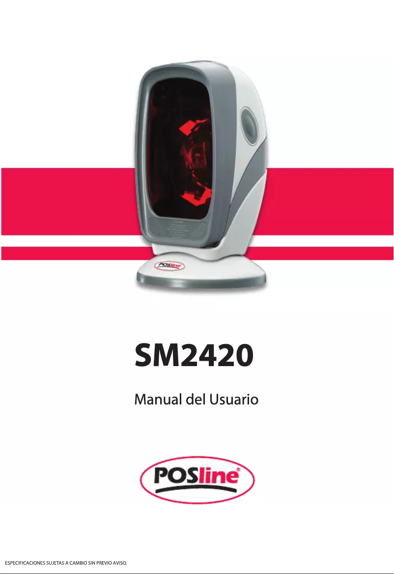 Page n°1 - Manuel utilisateur POSline SM2420
