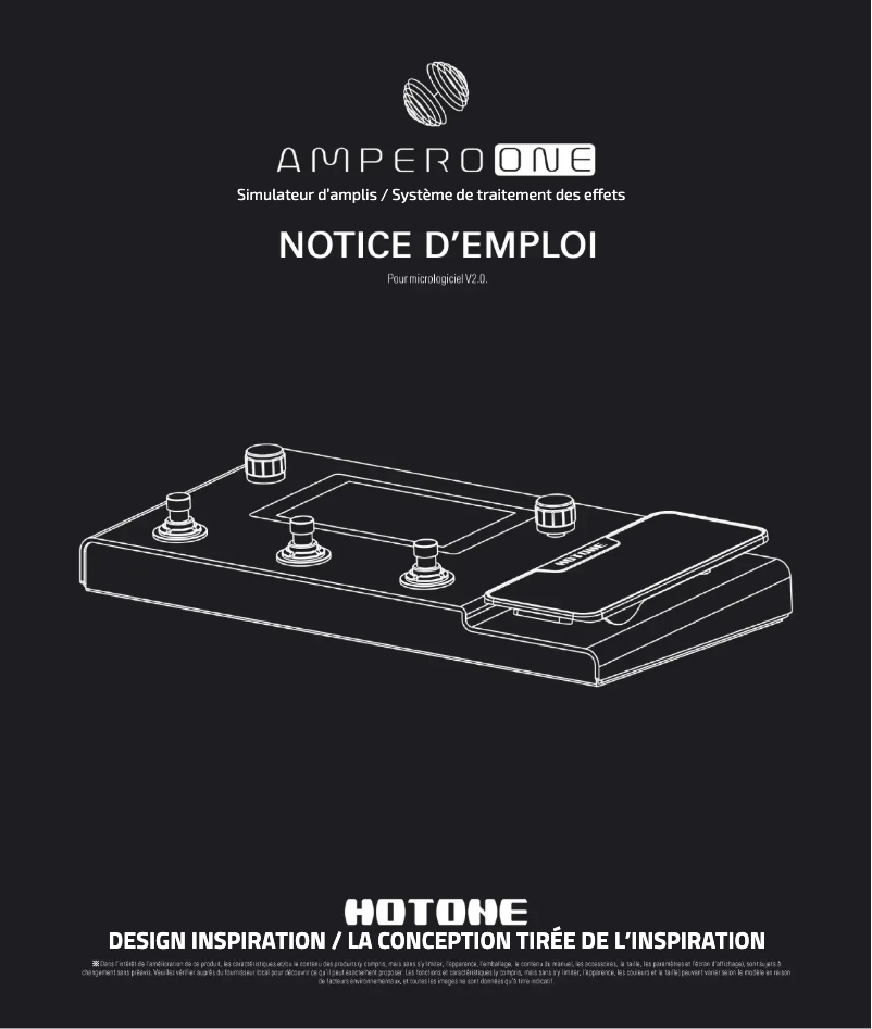Page n°1 - Manuel utilisateur Hotone Ampero One
