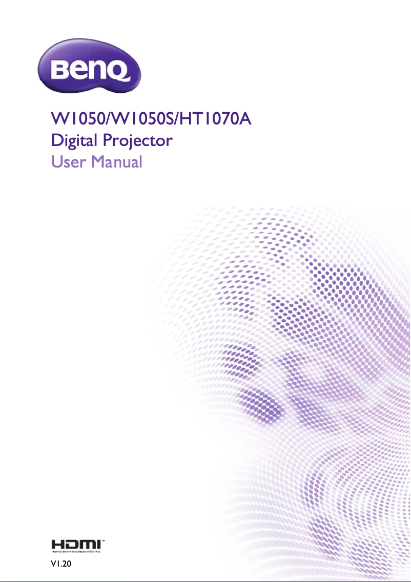 Page 1 de la notice Mode d'emploi BenQ HT1070A