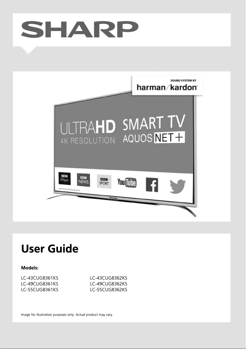 Page n°1 - Manuel utilisateur Sharp LC-55CUG8362KS