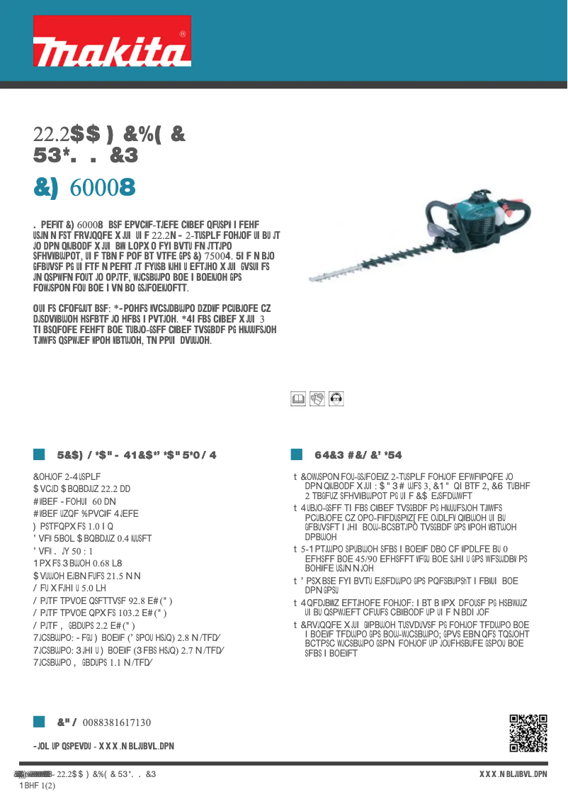 Image de la première page du manuel de l'appareil EH6000W