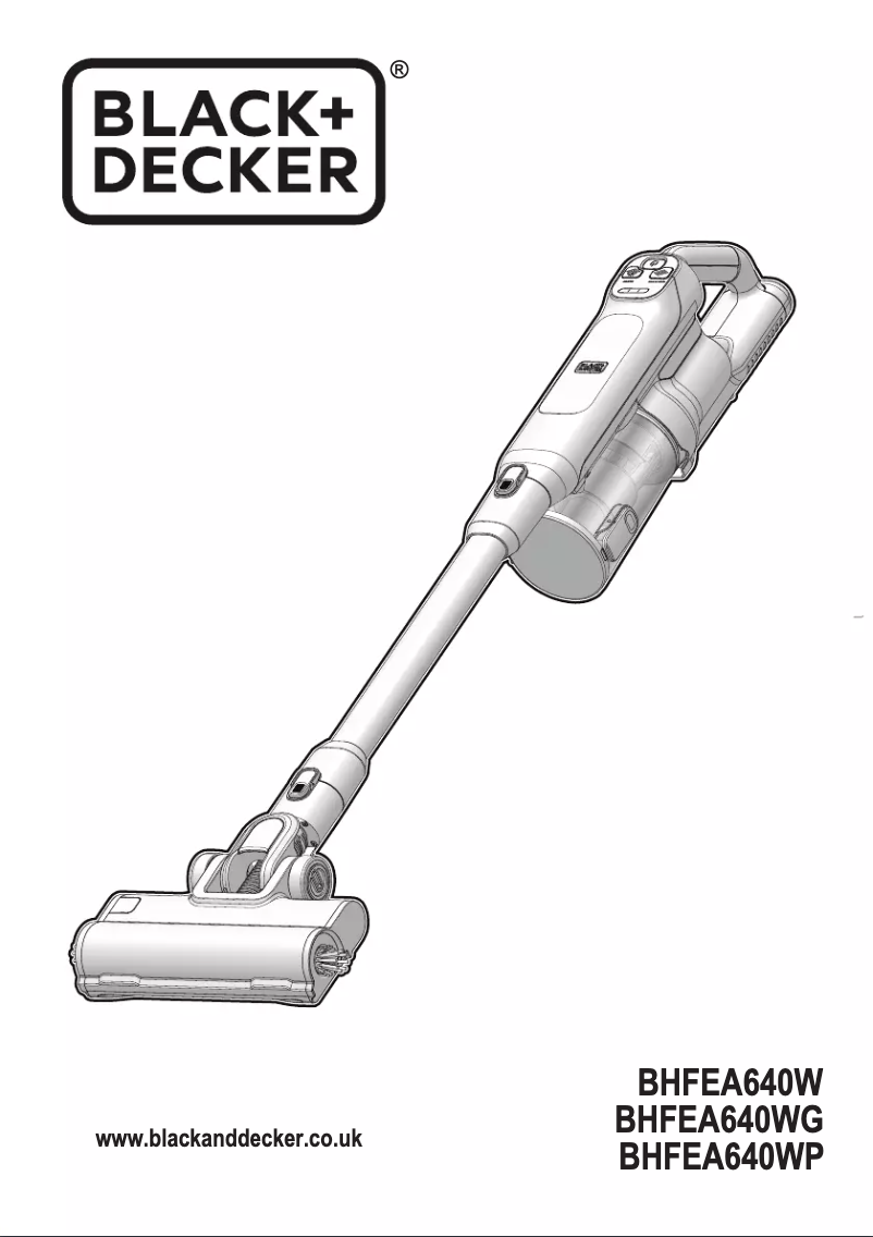 Page 1 de la notice Manuel utilisateur Black & Decker BHFEA640WP