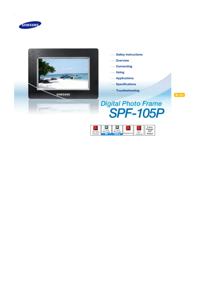 Page n°1 - Manuel utilisateur Samsung SPF-105P