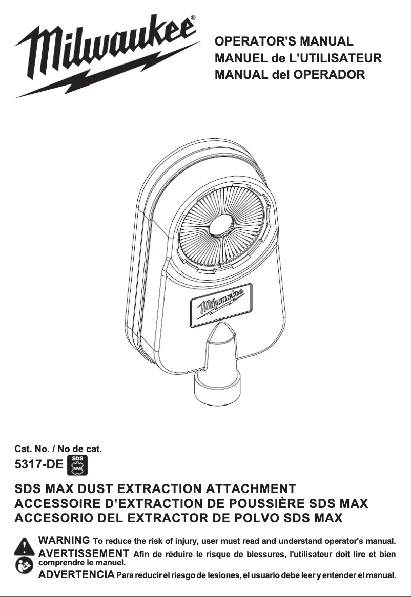 Page n°1 - Manuel utilisateur Milwaukee 5317-DE