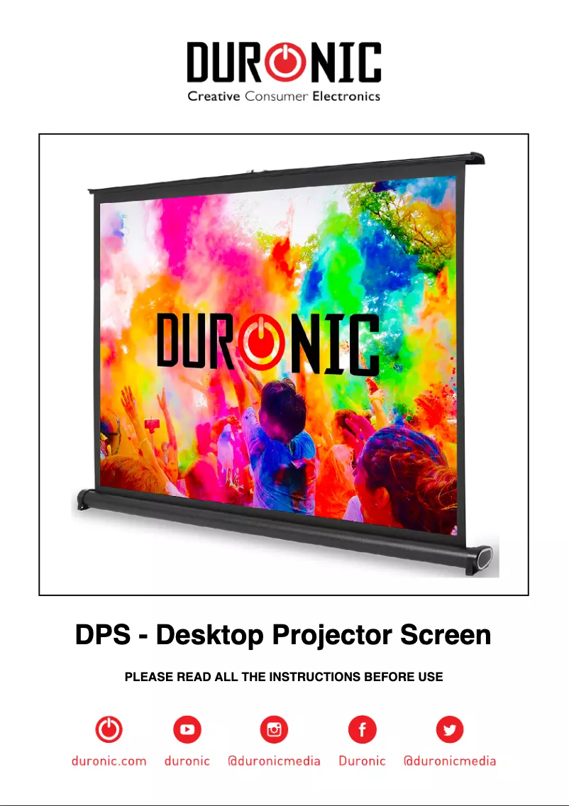 Page n°1 - Manuel utilisateur Duronic DPS