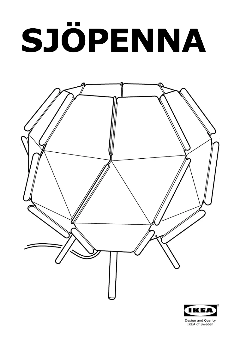 Image de la première page du manuel de l'appareil SJOPENNA