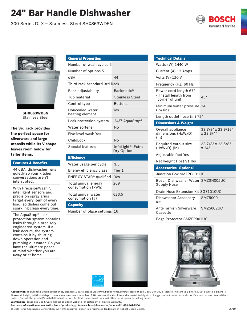 Image de la première page du manuel de l'appareil SHX863WD5N