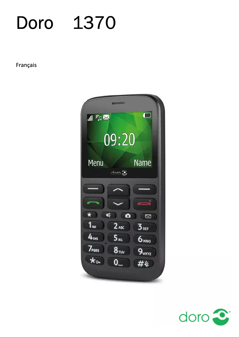 Page 1 de la notice Manuel utilisateur Doro 1370