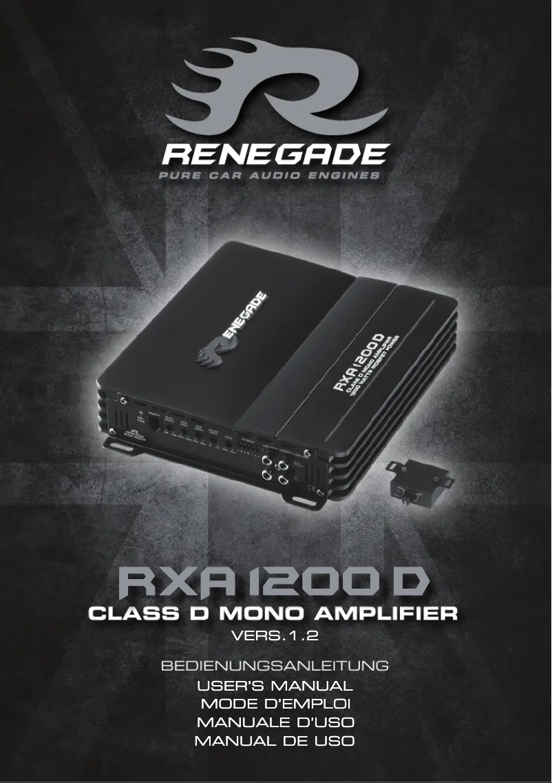 Image de la première page du manuel de l'appareil RXA1800
