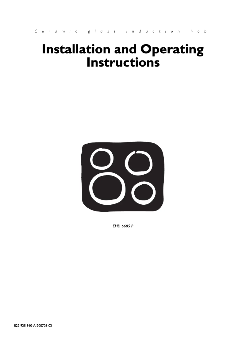 Image de la première page du manuel de l'appareil EHD 6685 P