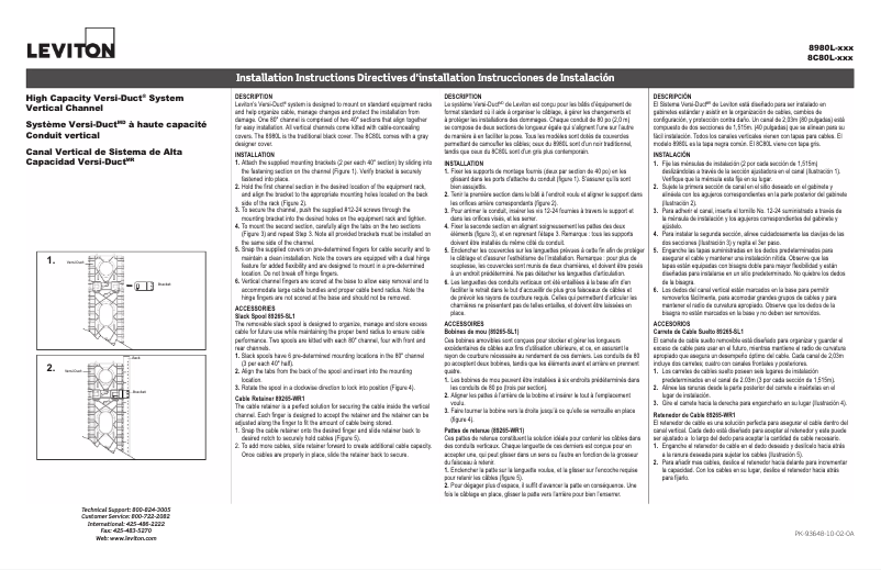 Page 1 de la notice Manuel utilisateur Accu-Tech 8980L-VFR