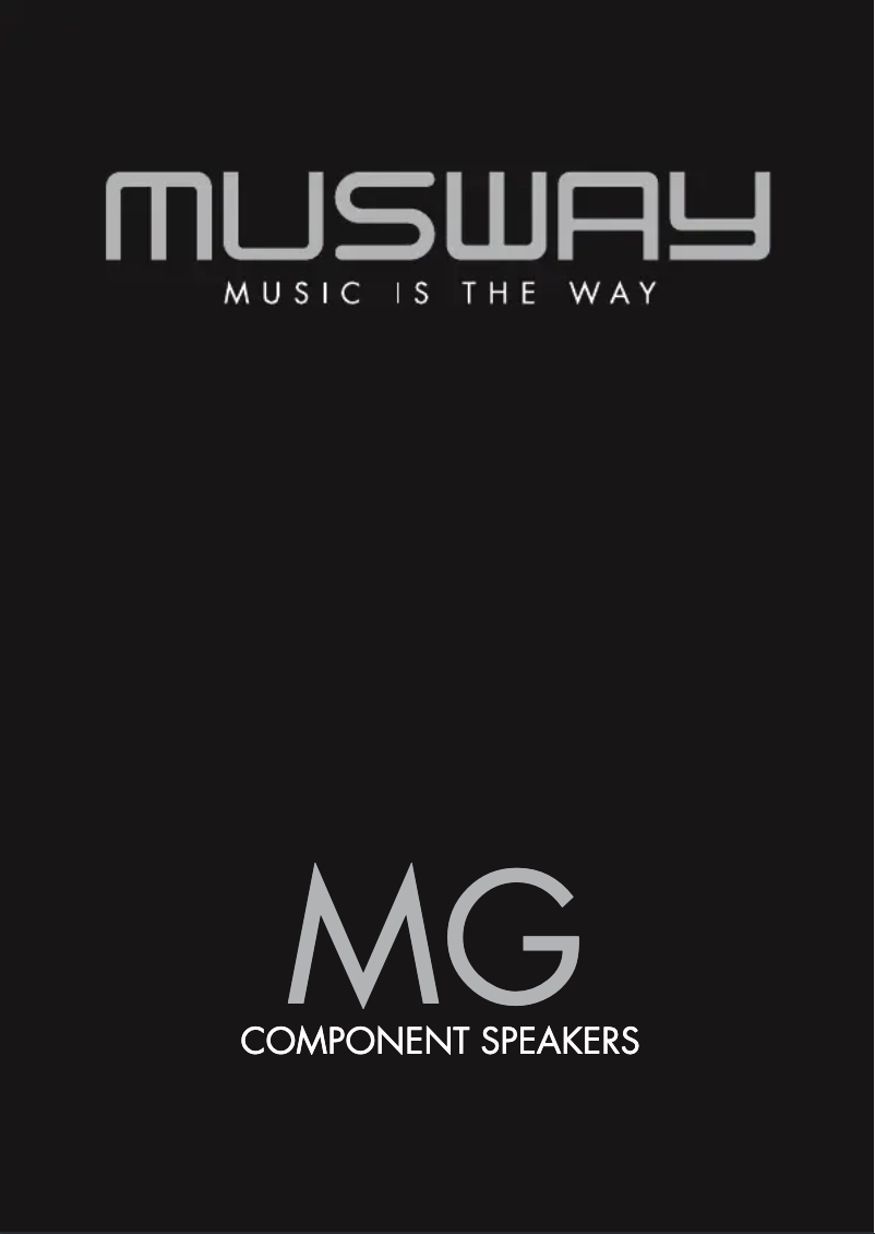 Page n°1 - Manuel utilisateur Musway MG6.3A
