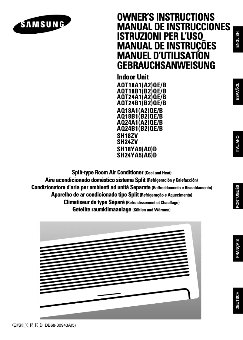 Image de la première page du manuel de l'appareil UQT24A1QE