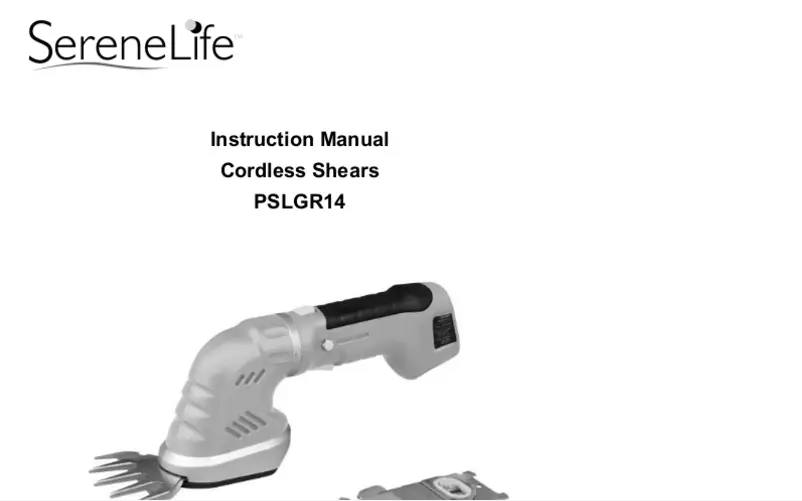 Image de la première page du manuel de l'appareil PSLGR14