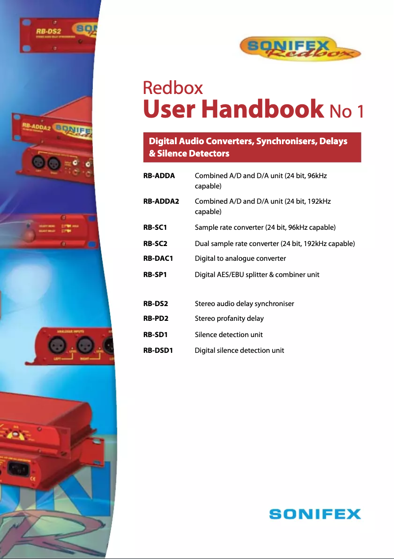 Image de la première page du manuel de l'appareil Redbox RB-ADDA2