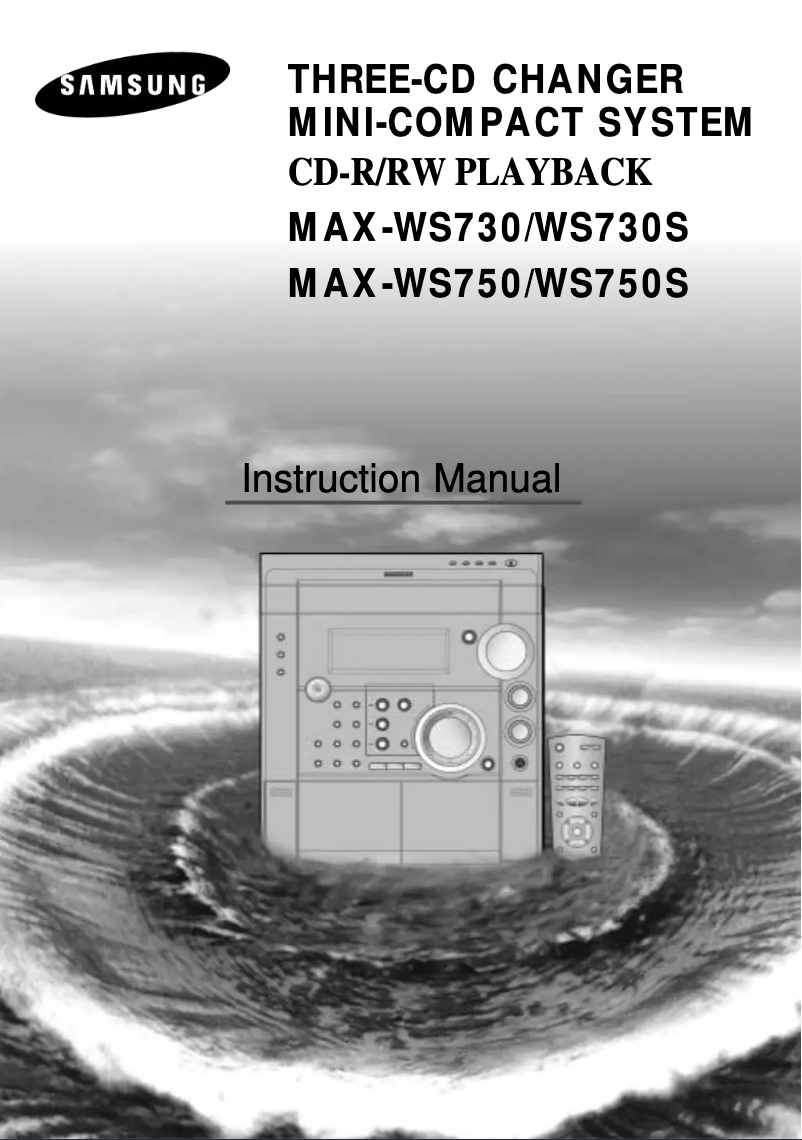 Page 1 de la notice Manuel utilisateur Samsung MAX-WS730