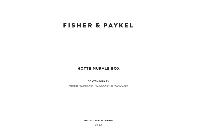 Image de la première page du manuel de l'appareil HC30DCXB4