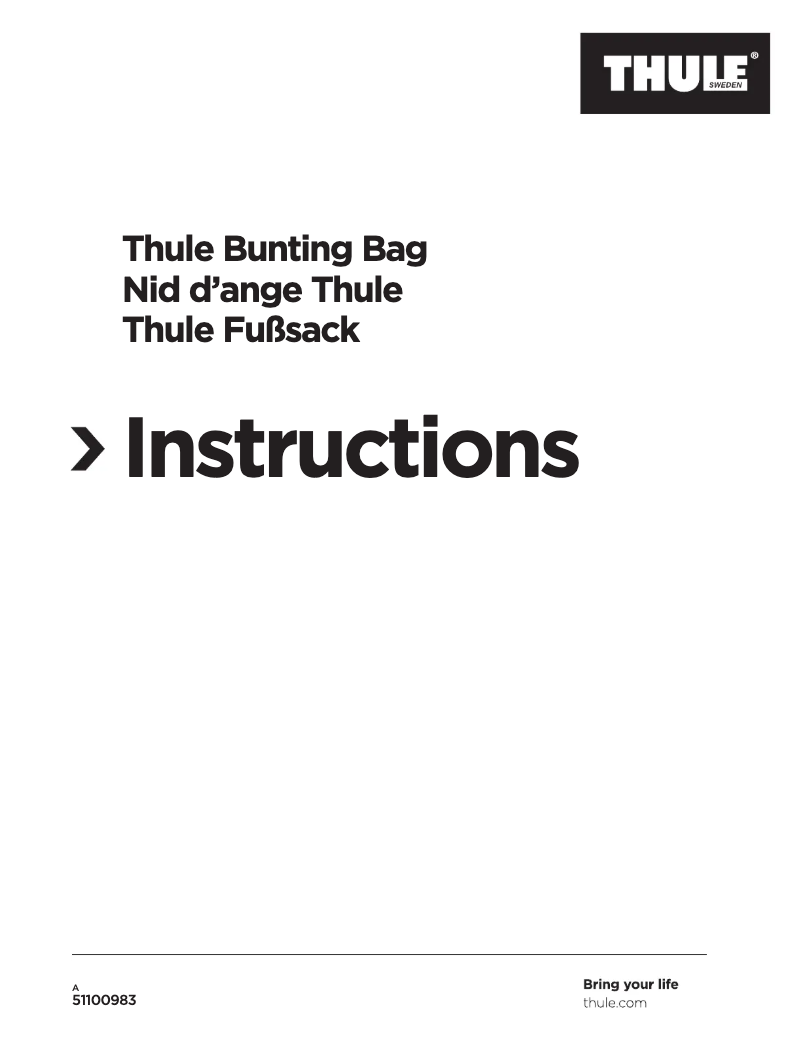 Image de la première page du manuel de l'appareil Bunting Bag