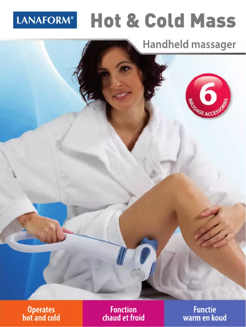 Page 1 de la notice Manuel utilisateur Lanaform Hot and Cold Mass