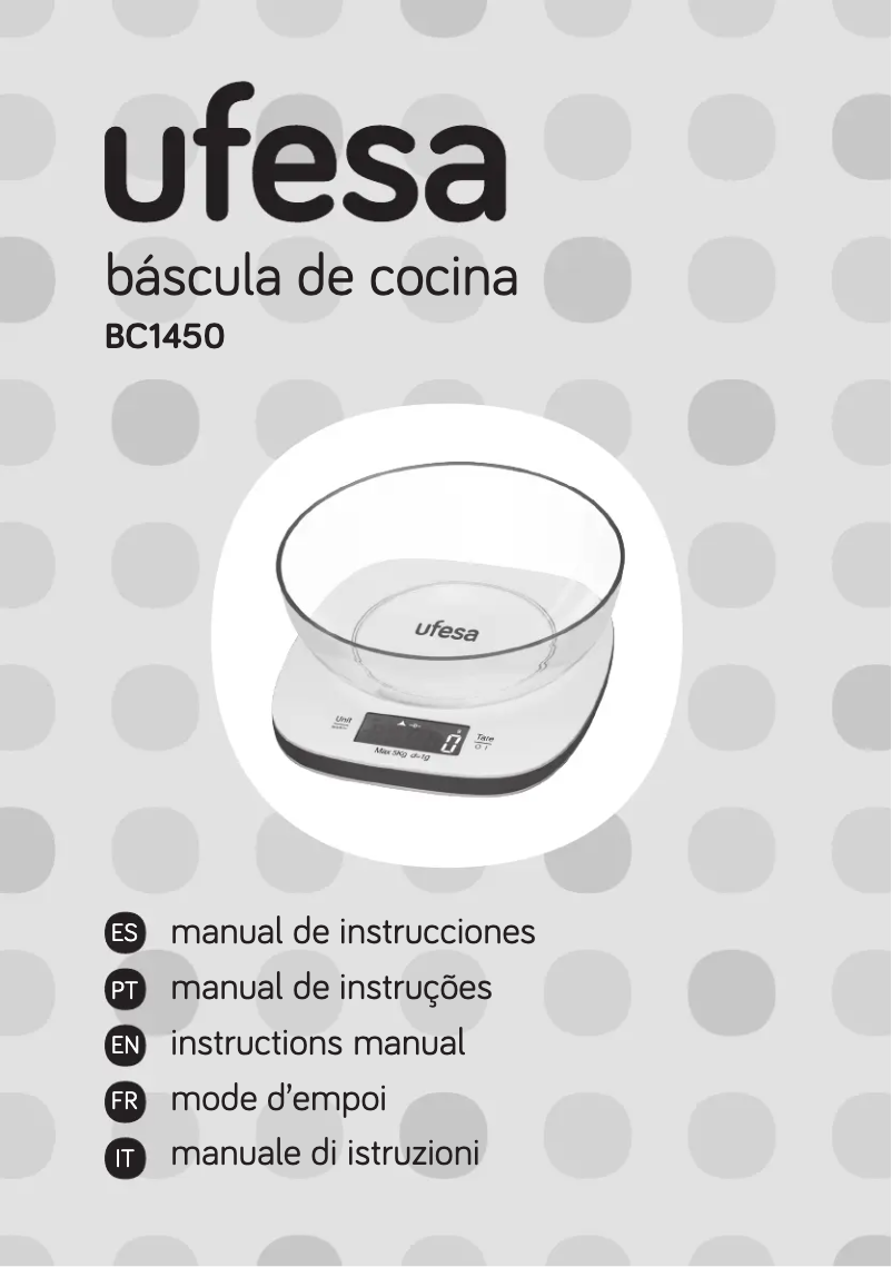 Page n°1 - Manuel utilisateur Ufesa BC1450