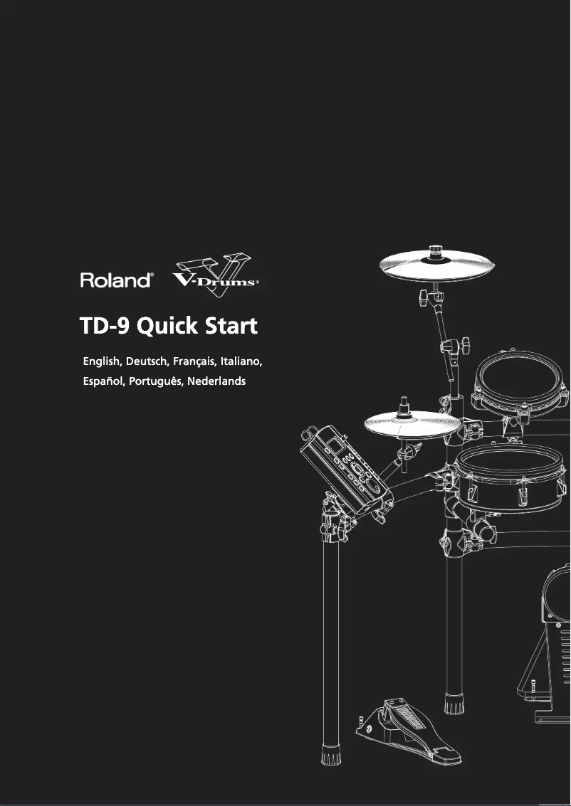 Page 1 de la notice Manuel utilisateur Roland TD-9S