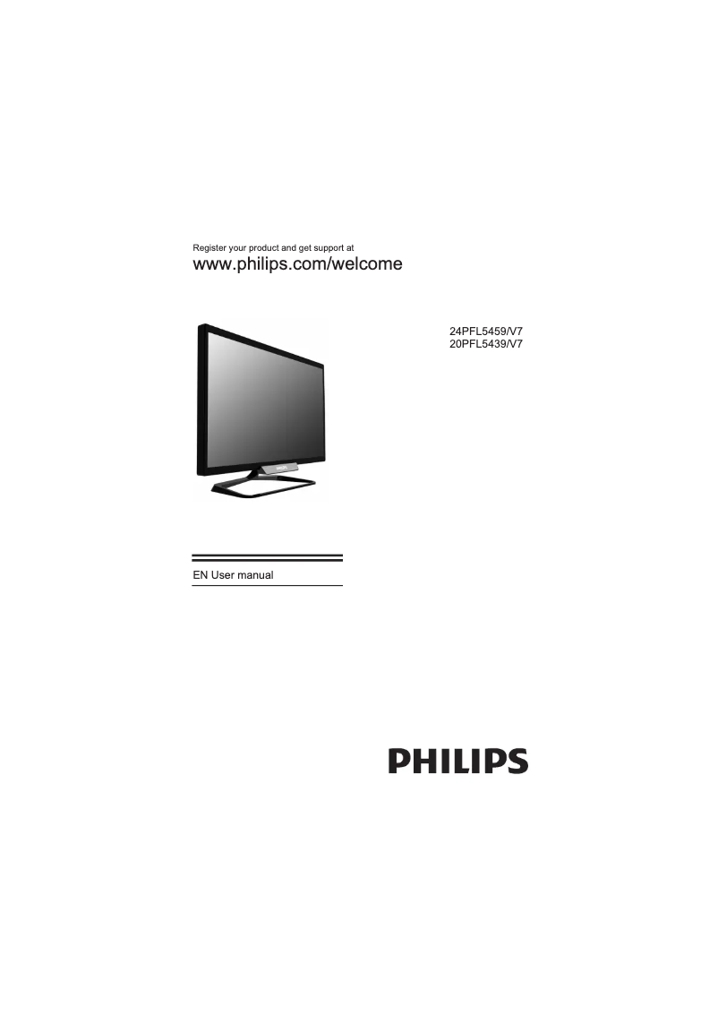 Page n°1 - Manuel utilisateur Philips 24PFL5459