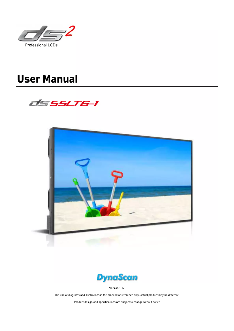 Page n°1 - Manuel utilisateur DynaScan DS55LT6-1