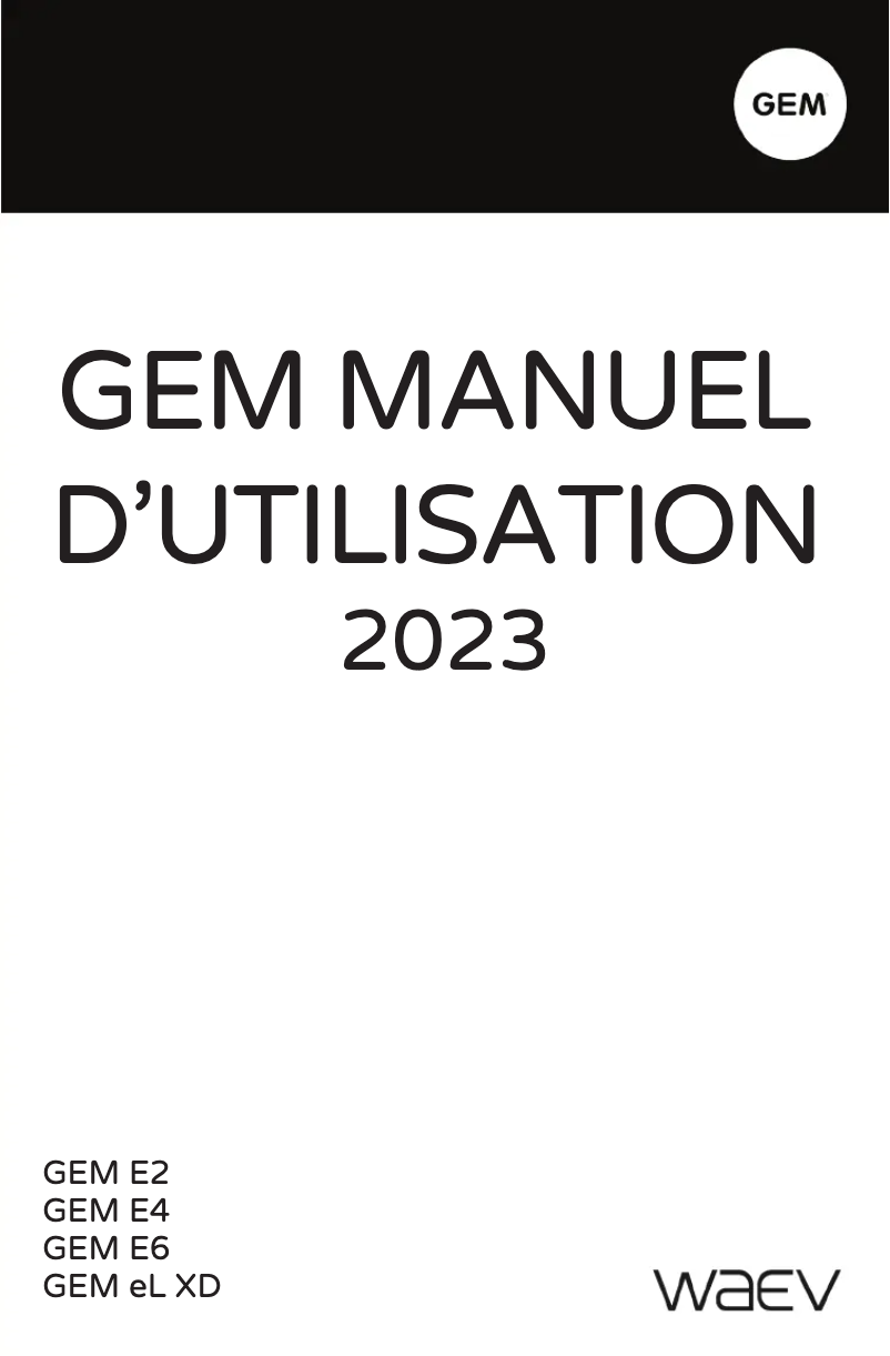 Página 1 del manual Manual de usuario GEM e4 (2023)