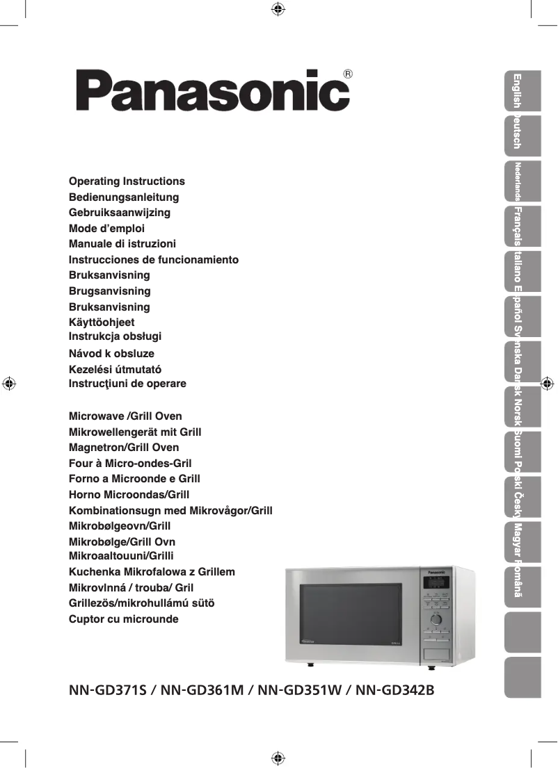 Página 1 del manual Manual de usuario Panasonic NN-GD351W