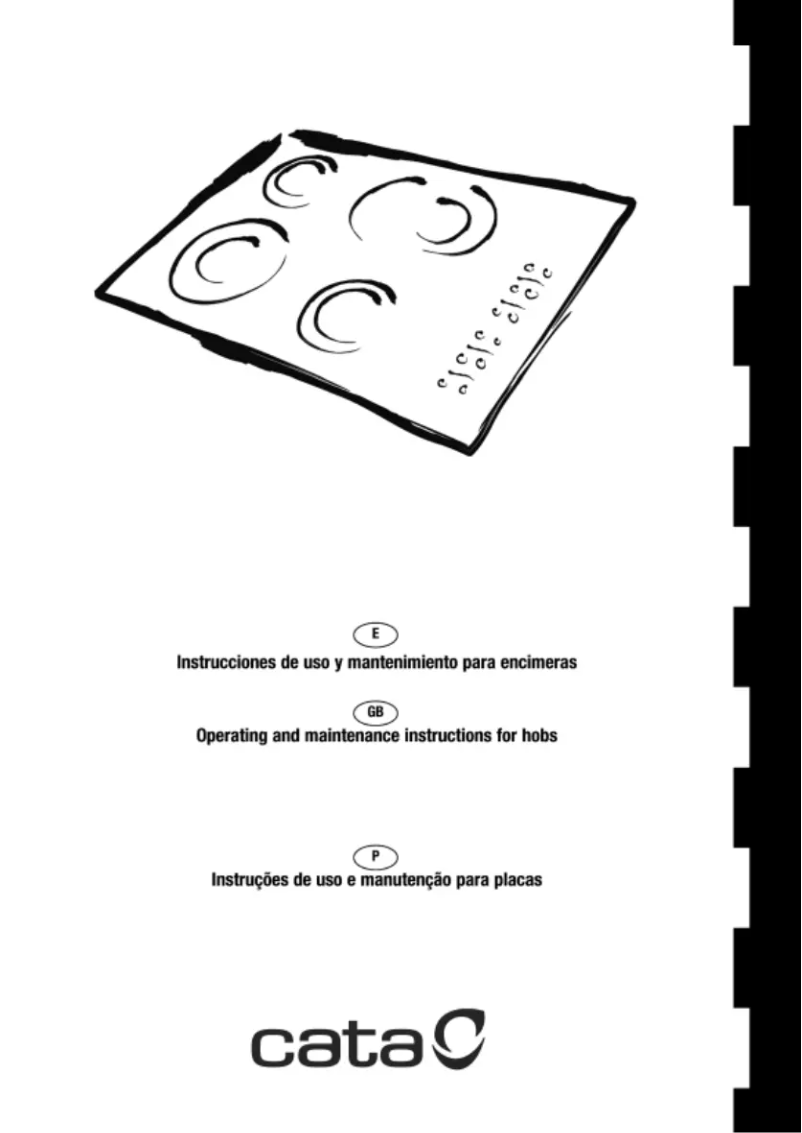 Page 1 de la notice Manuel utilisateur CATA I 604 B