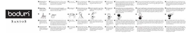 Page 1 de la notice Manuel utilisateur Bodum Santos