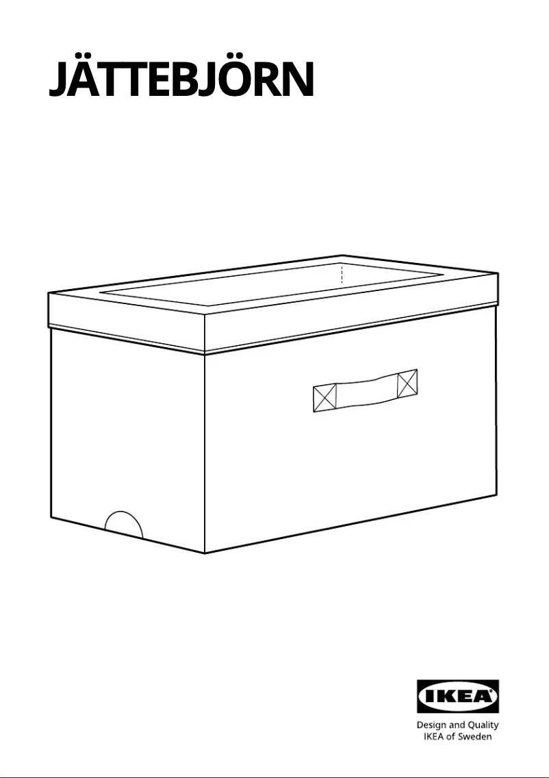 Página 1 del manual Manual de usuario Ikea JÄTTEBJÖRN 005.742.01