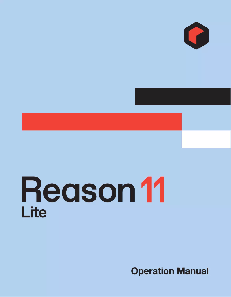 Image de la première page du manuel de l'appareil Reason Lite 11.2