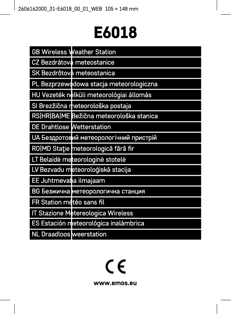 Página 1 del manual Manual de usuario Emos E6018