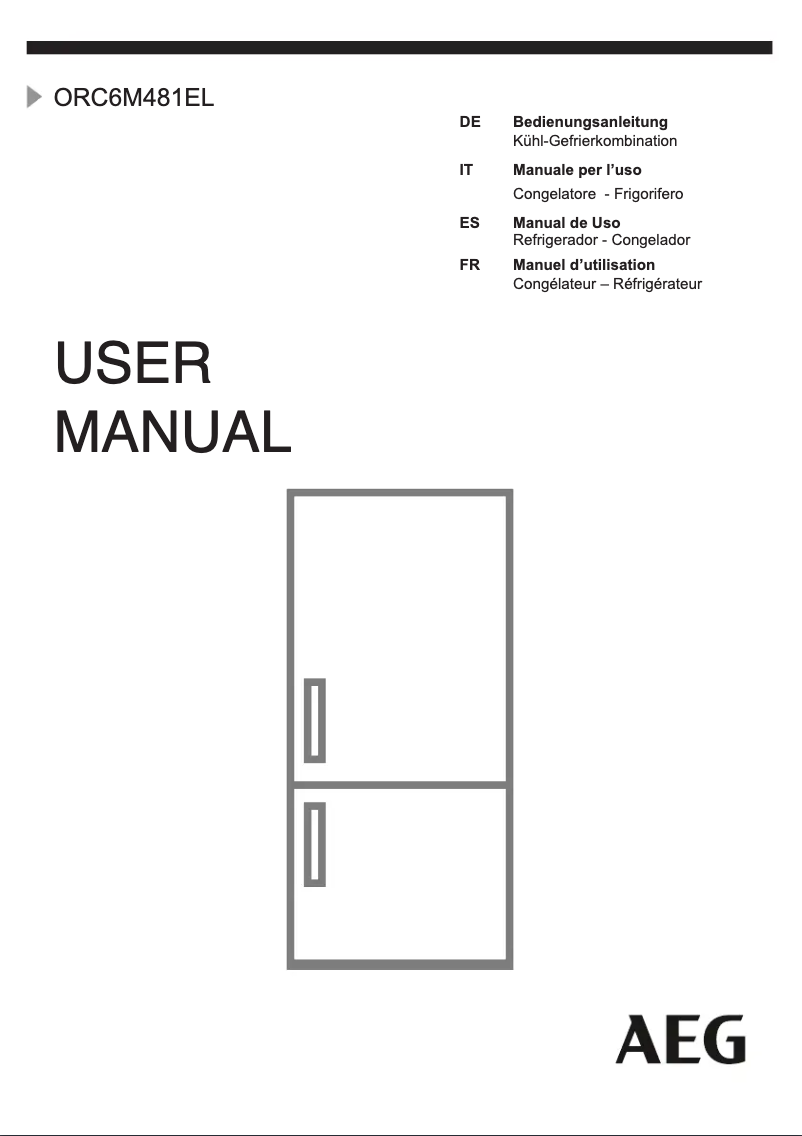Page n°1 - Manuel utilisateur AEG ORC6M481EL