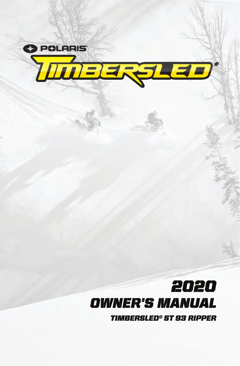 Page 1 de la notice Manuel utilisateur Timbersled Ripper (2020)
