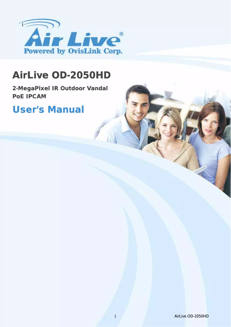 Page 1 de la notice Manuel utilisateur AirLive OD-2050HD