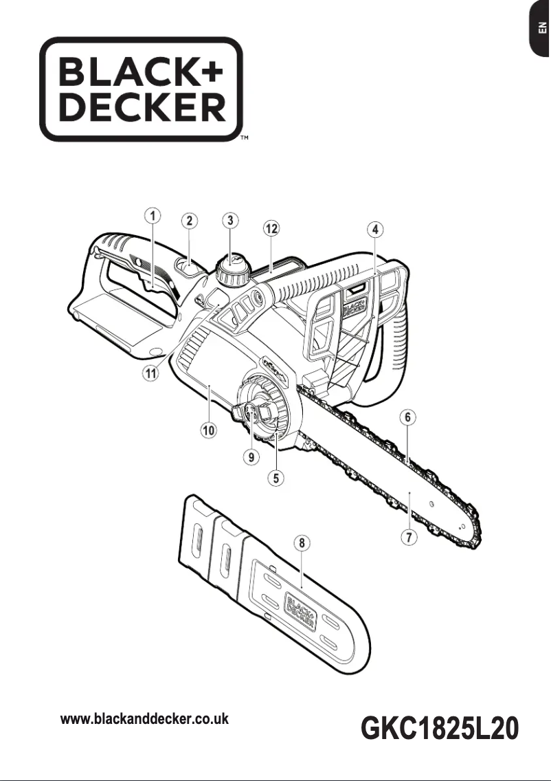 Page 1 de la notice Manuel utilisateur Black & Decker GKC1825L20
