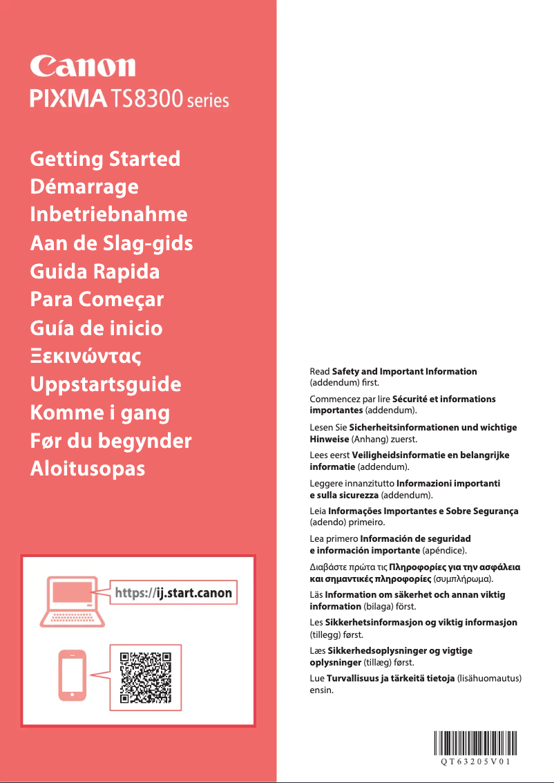 Page n°1 - Manuel utilisateur Canon Pixma TS8350