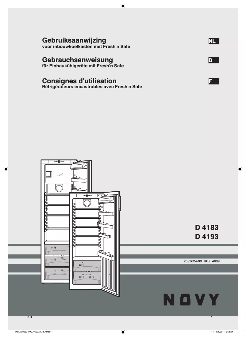 Image de la première page du manuel de l'appareil D 4193