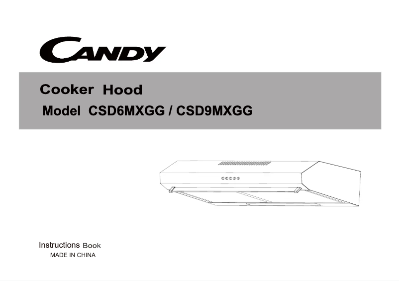 Page 1 de la notice Manuel utilisateur Candy CSD9MXGG