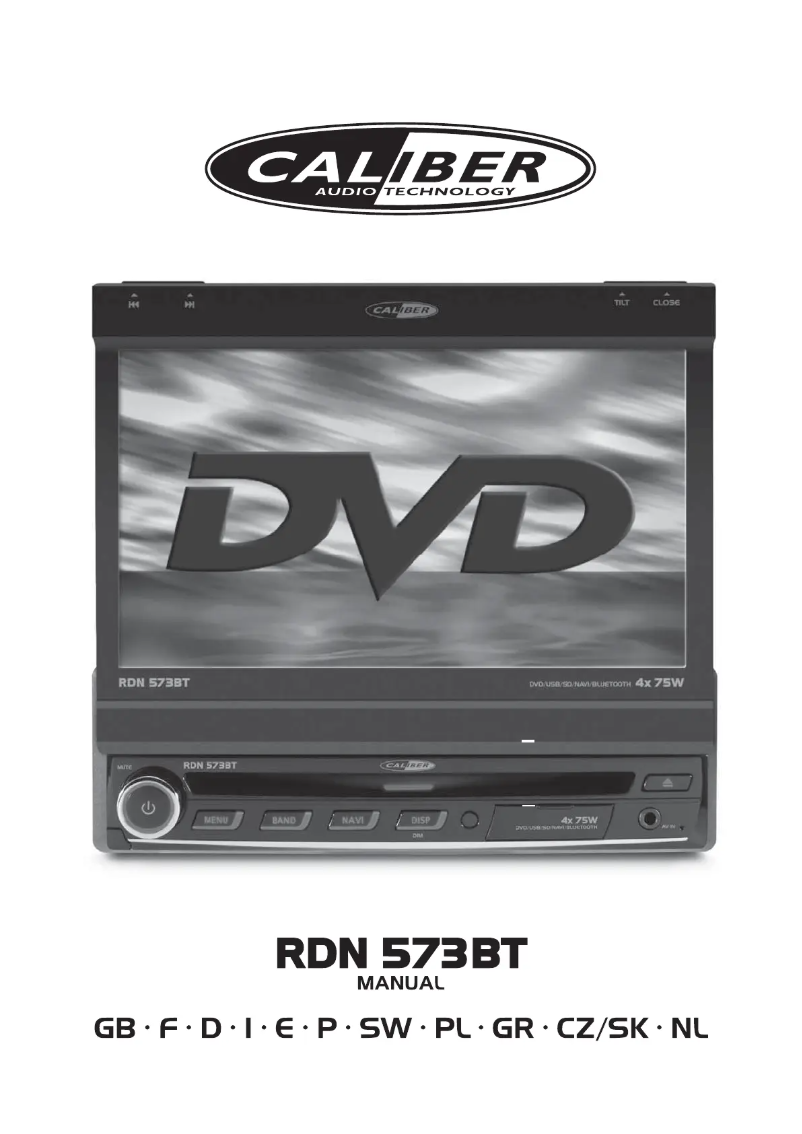 Image de la première page du manuel de l'appareil RDN573BT