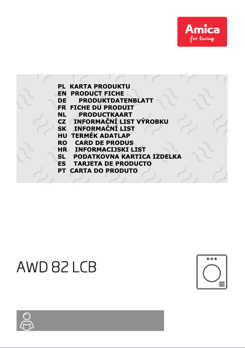 Image de la première page du manuel de l'appareil AWD82LCB
