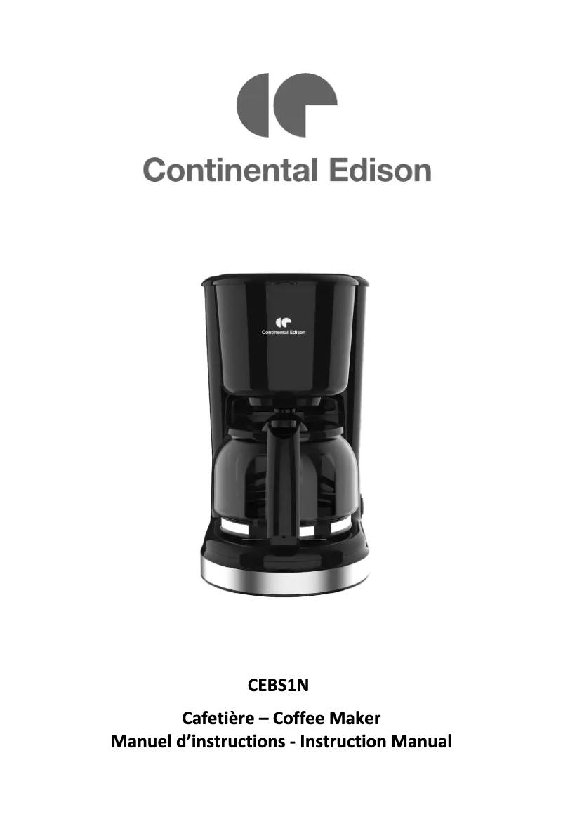 Page n°1 - Manuel utilisateur Continental Edison CEBS1N