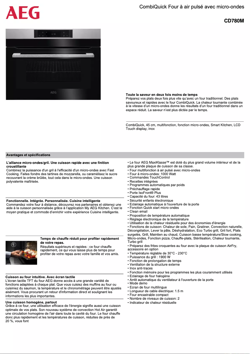 Image de la première page du manuel de l'appareil CD780M