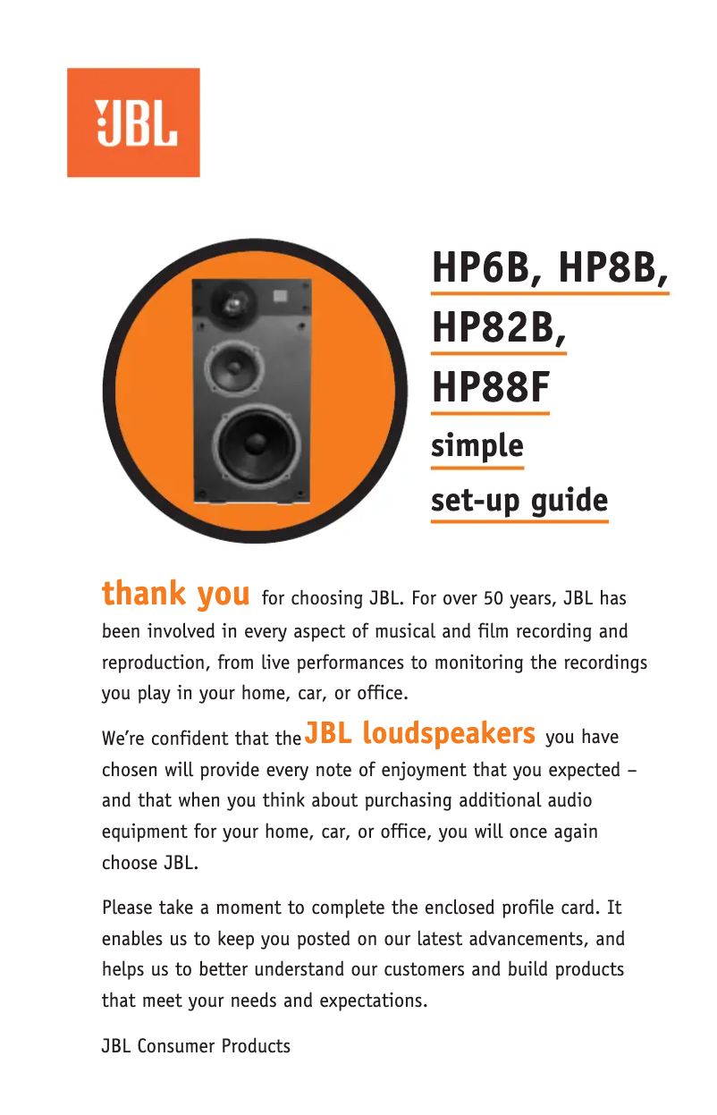 Image de la première page du manuel de l'appareil HP8B