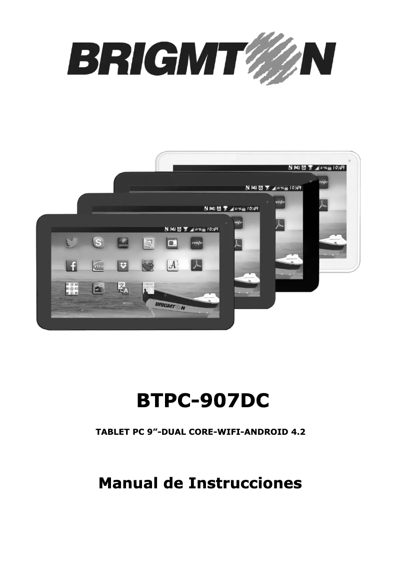 Page 1 de la notice Manuel utilisateur Brigmton BTPC-907DC-N